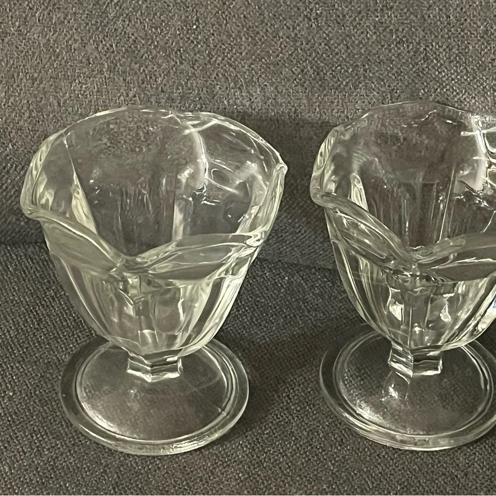 Anchor hocking Elegant tulip shaped Glass Dessert Cups (set of 4) cottagecore
